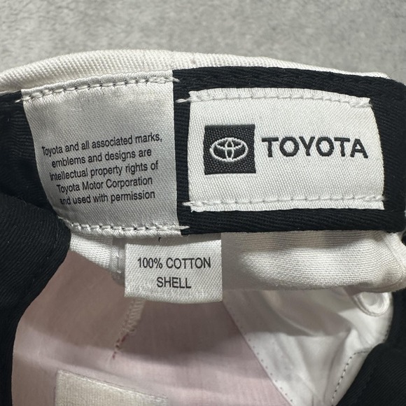 Toyota Racing Hat Cap Snap Back Red White Black NASCAR Racing Winners Circle - Picture 9 of 10